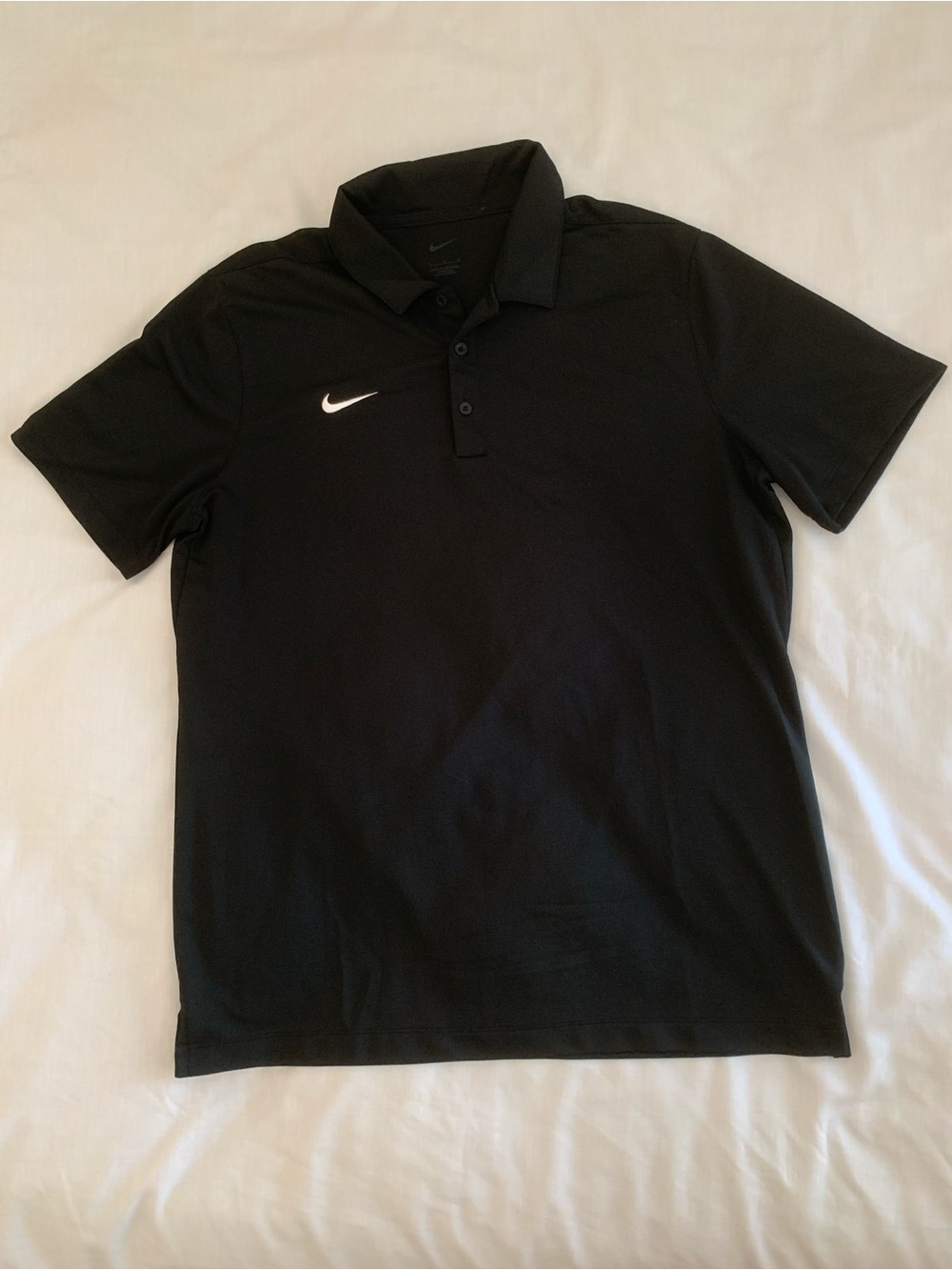 Nike Men's Dri-FIT Franchise Short Sleeve Polo Shirt Black Size L EUC